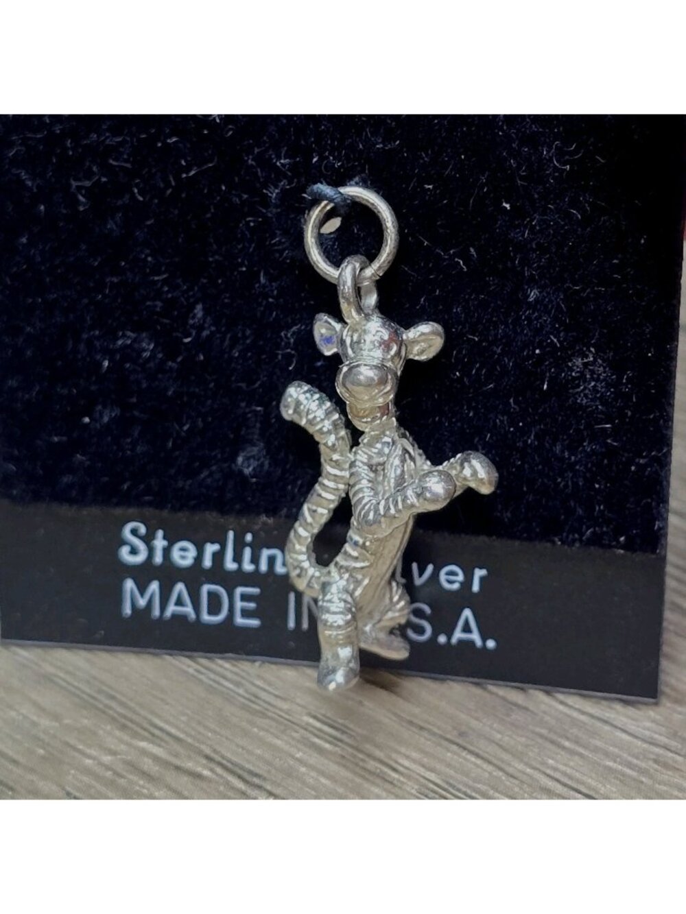 Sterling Silver 925 Tigger Disney Pendant 4.32g Fine Jewelry Charm